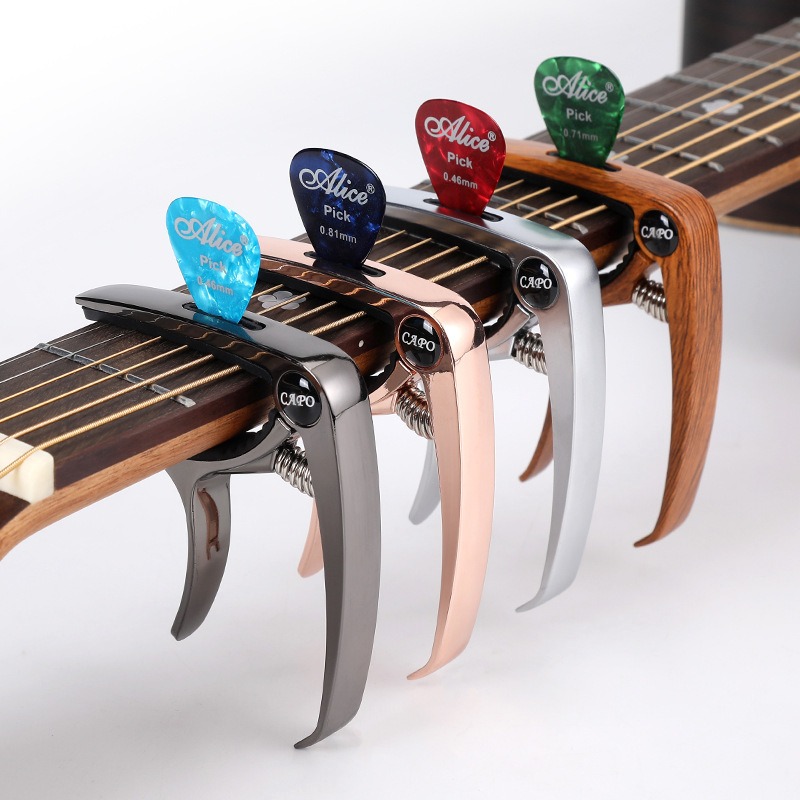 Guitar Capo Clip - Отличный металлический капо для гитары, регулируемый