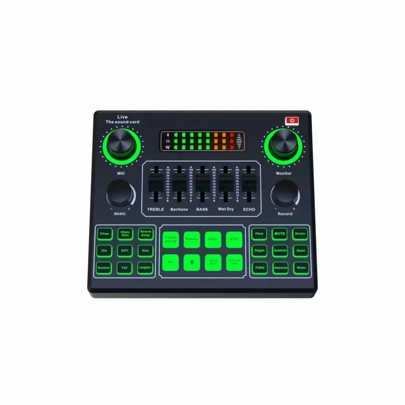 Audio Music Changer - V9SJ Внешний аудиомикшер Живая звуковая карта
