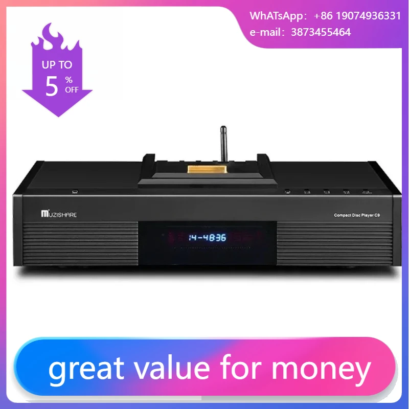 Audio Player With Youtube Music - Профессиональный домашний CD-плеер C9 KSS-213Q с