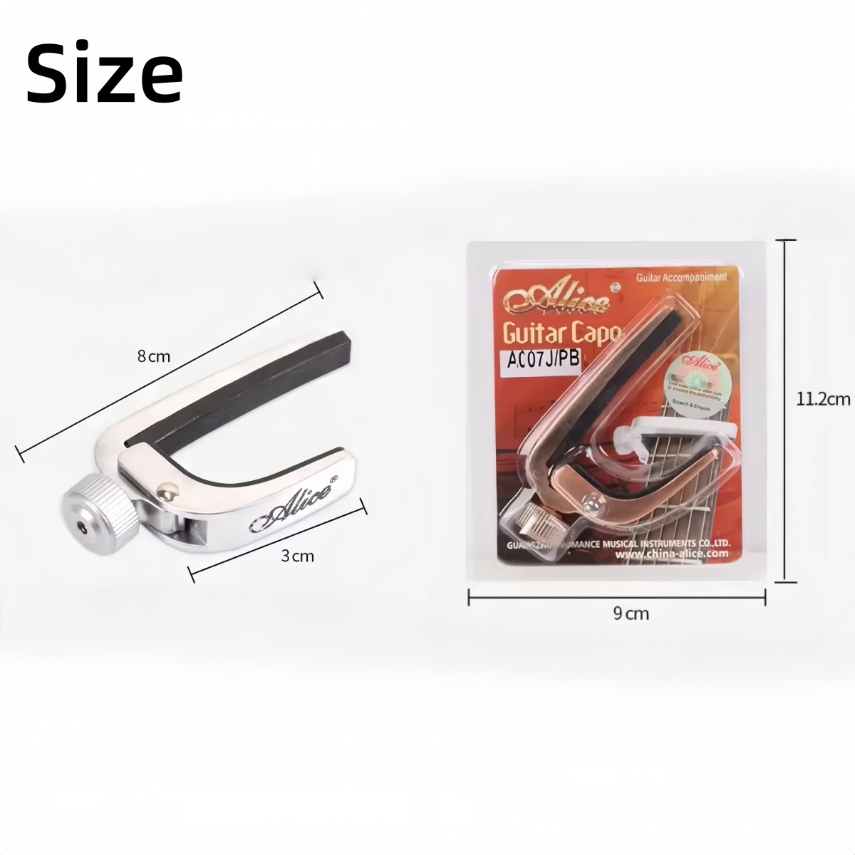 Каподастр Alice Roller Metal д – обзор и цена Guitar Capo Clip